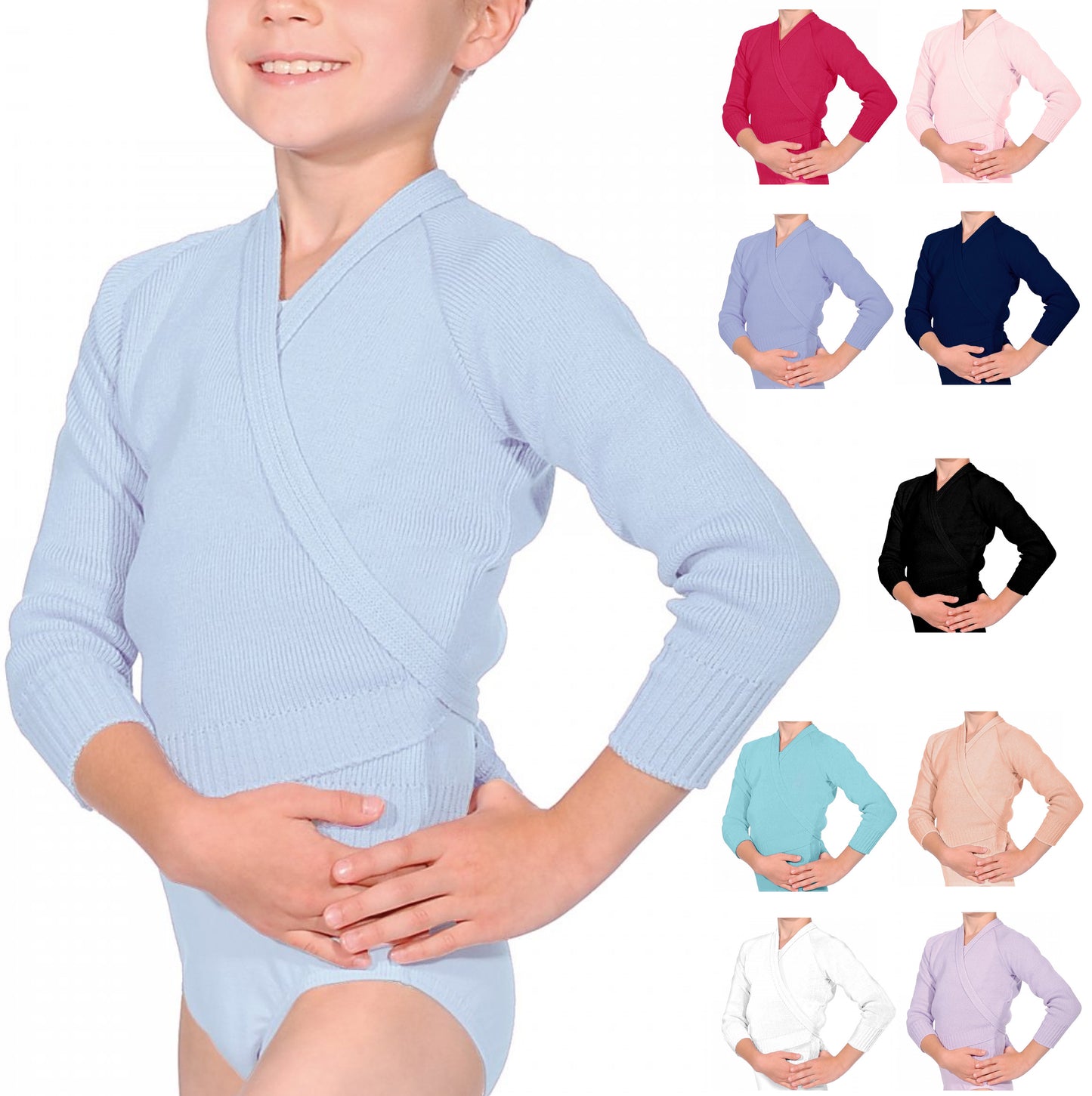 ROCH VALLEY ACRYLIC CROSSOVER DANCE CARDIGAN OL1