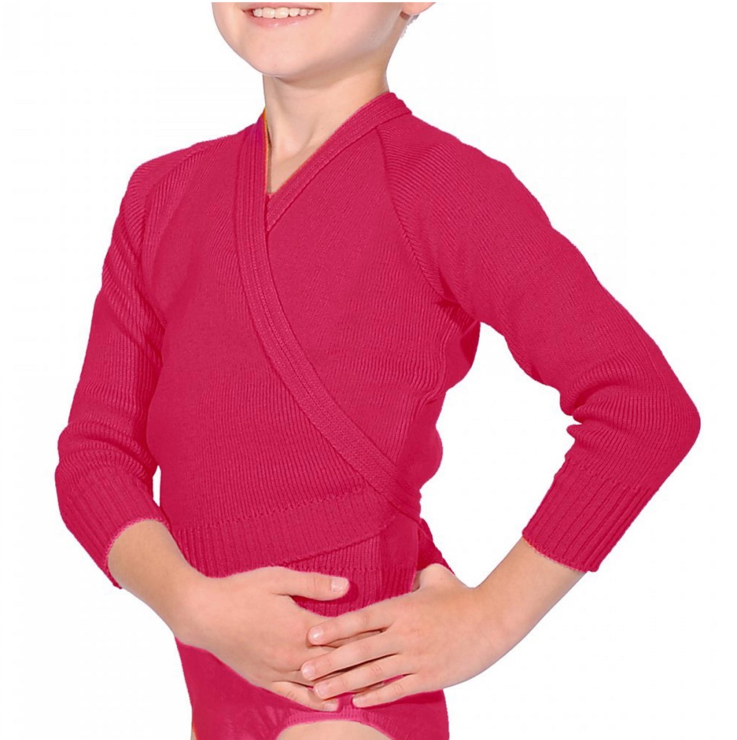 ROCH VALLEY ACRYLIC CROSSOVER DANCE CARDIGAN OL1