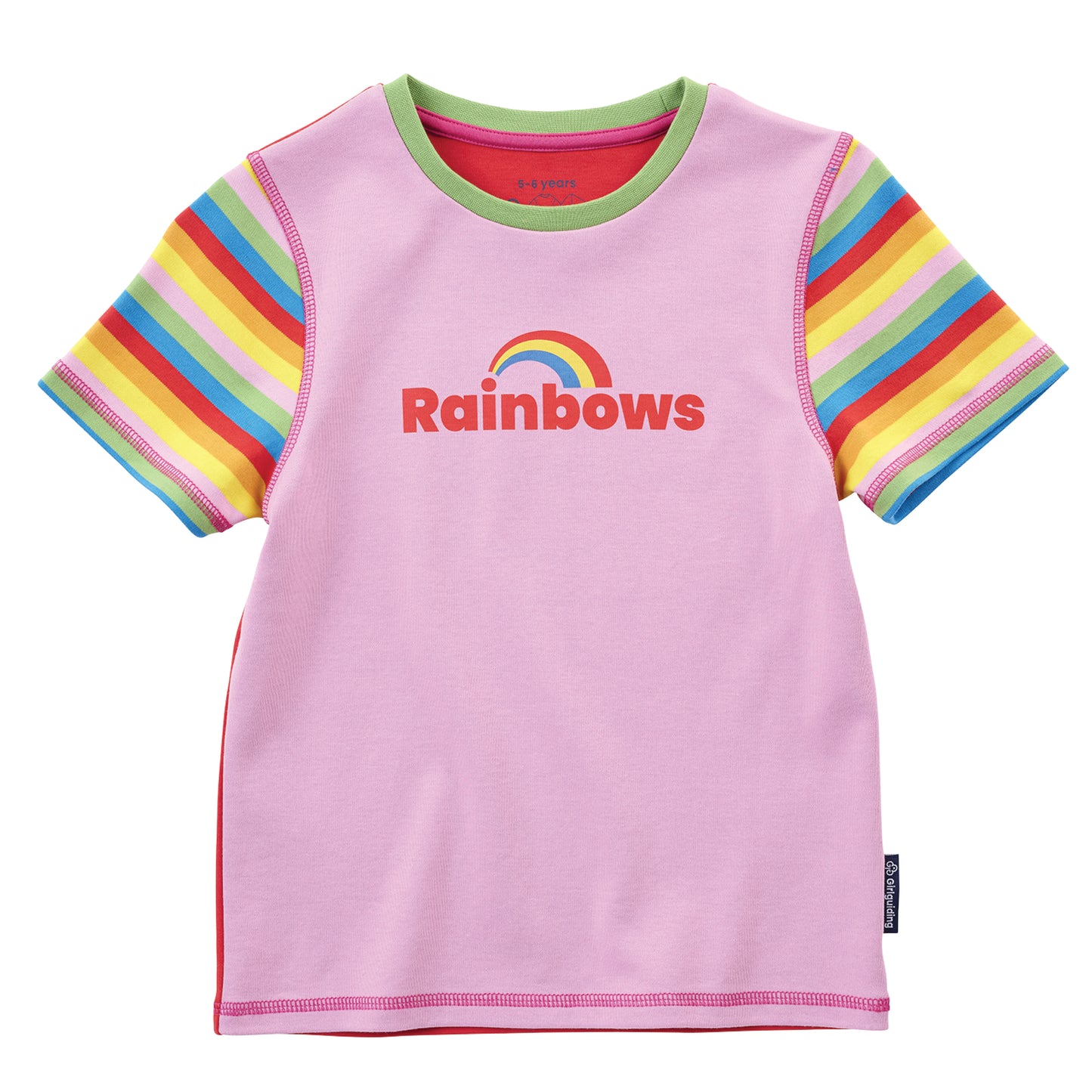 New Style Girlguiding Uniform Rainbows Short Sleeve T-shirt