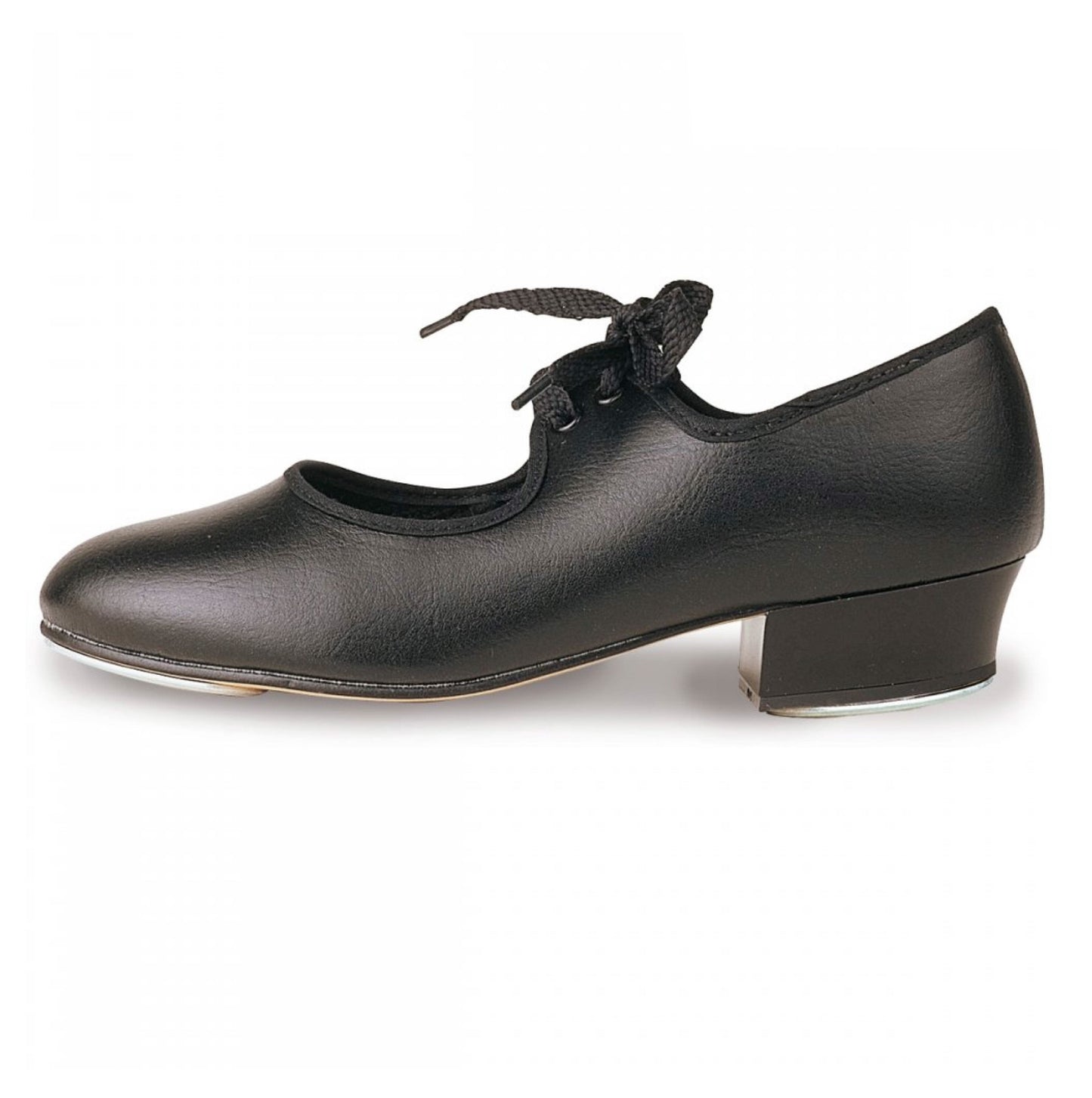 ROCH VALLEY LOW HEEL PU TAP SHOE BLACK