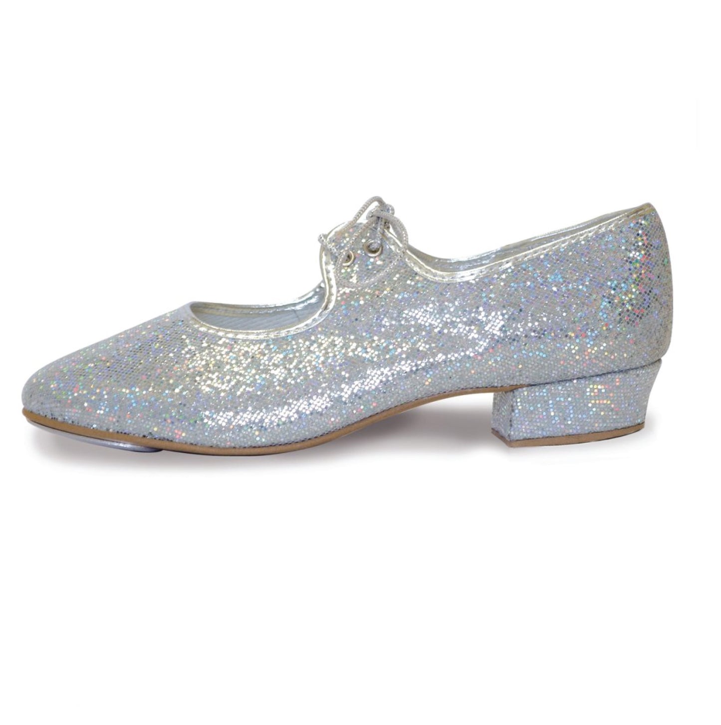 ROCH VALLEY LOW HEEL PU TAP SHOE HOLOGRAM