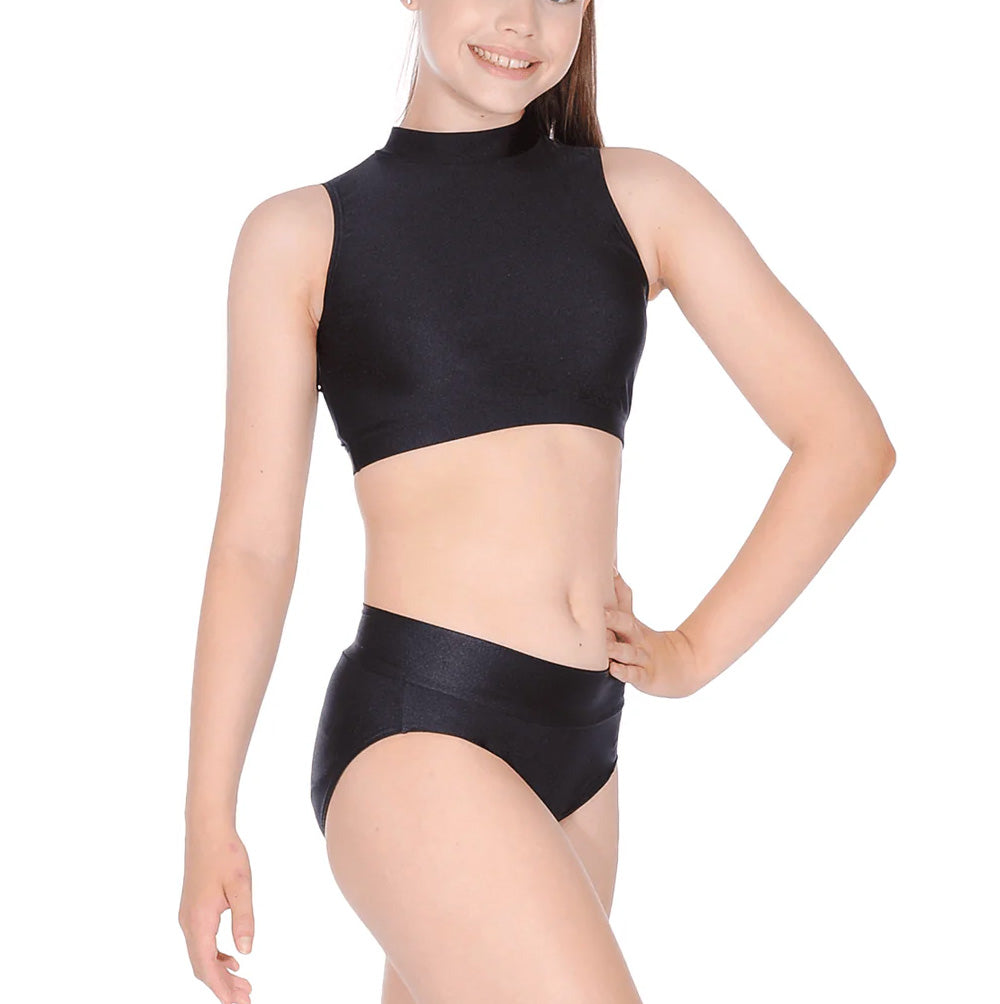Roch Valley Nylon/Lycra High Neck Crop Top