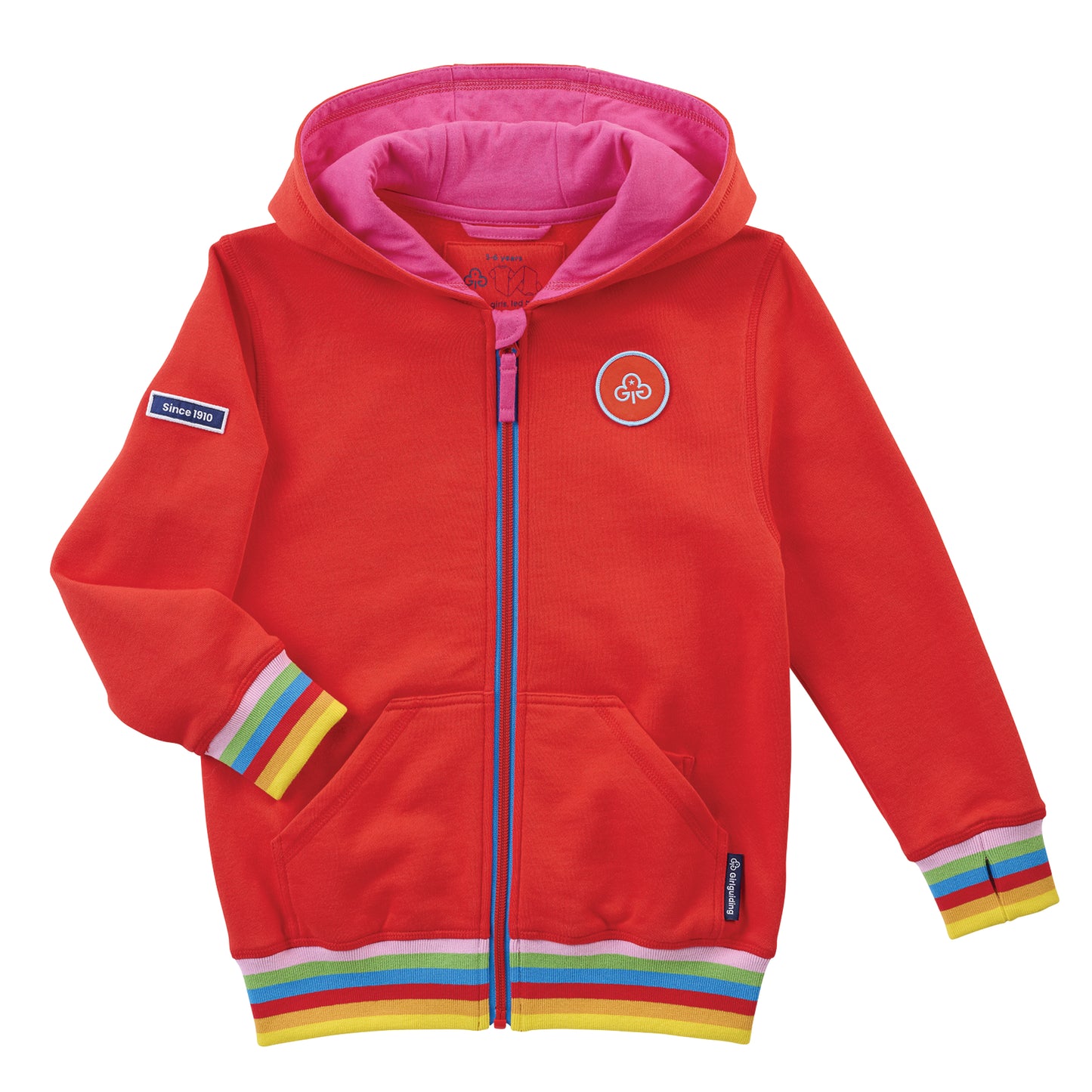 New Style Girlguiding Uniform Rainbows Hoodie