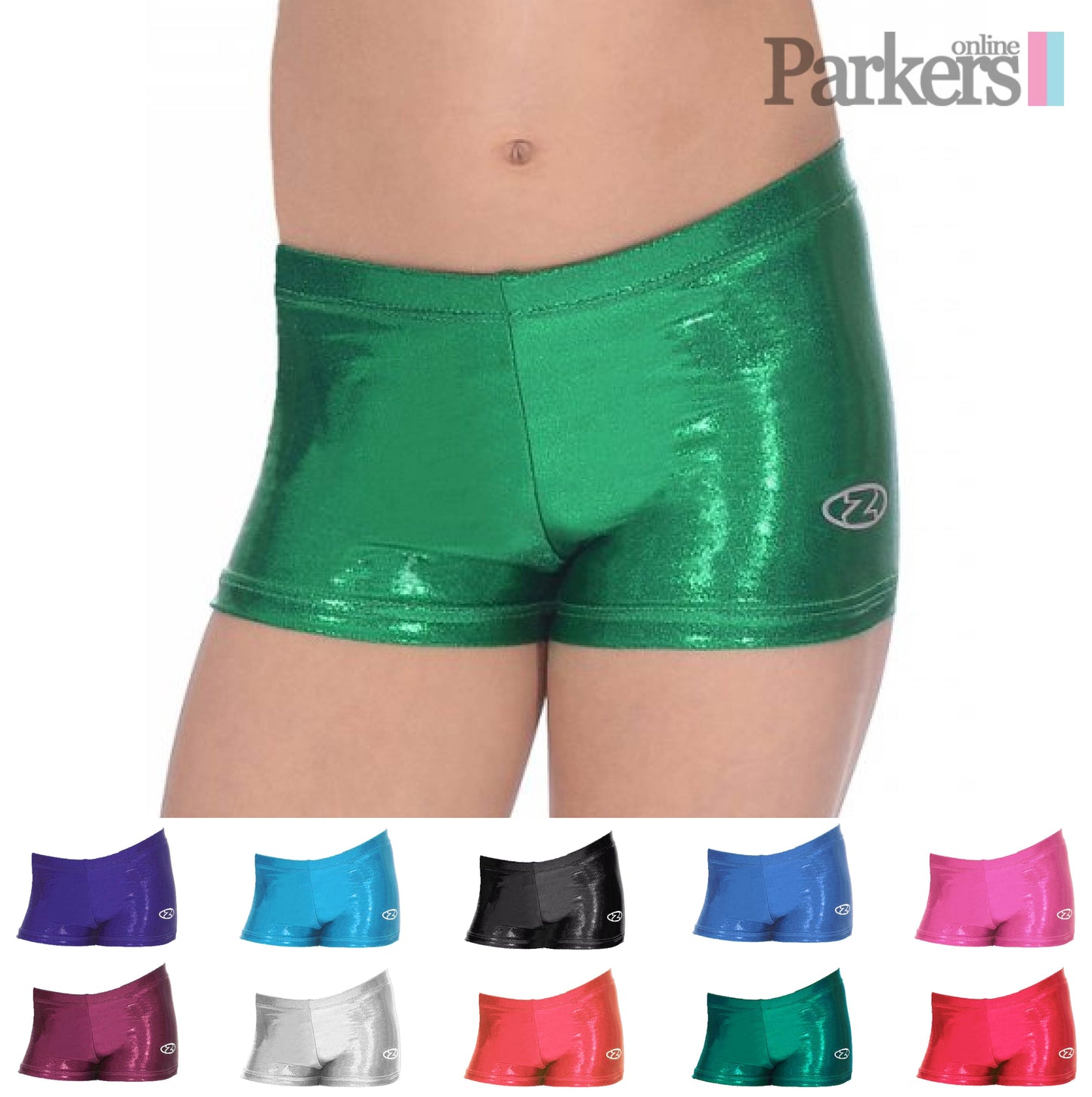 The Zone Chic Shiny Hipster Gymnastics Shorts Z2000CHIC
