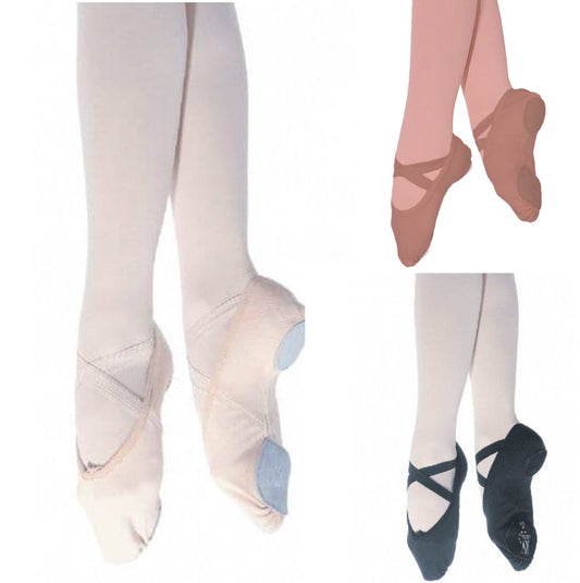 Roch Valley Sylvie Vegan Split Sole Canvas Ballet Shoes