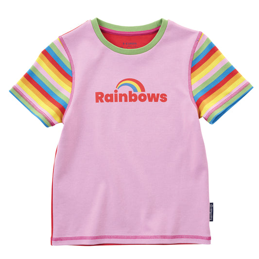 New Style Girlguiding Uniform Rainbows Short Sleeve T-shirt
