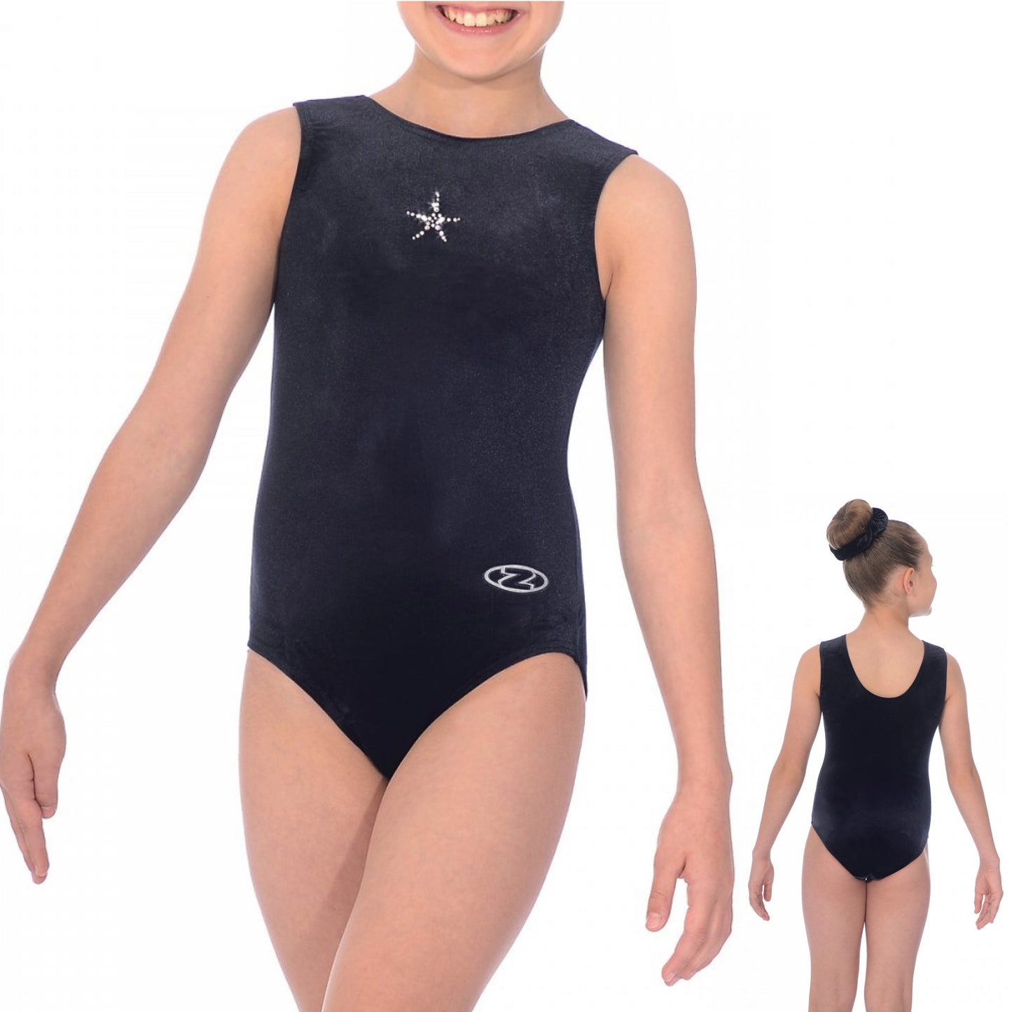 The Zone Sparkle Sleeveless Gymnastics Leotard Z103SPA