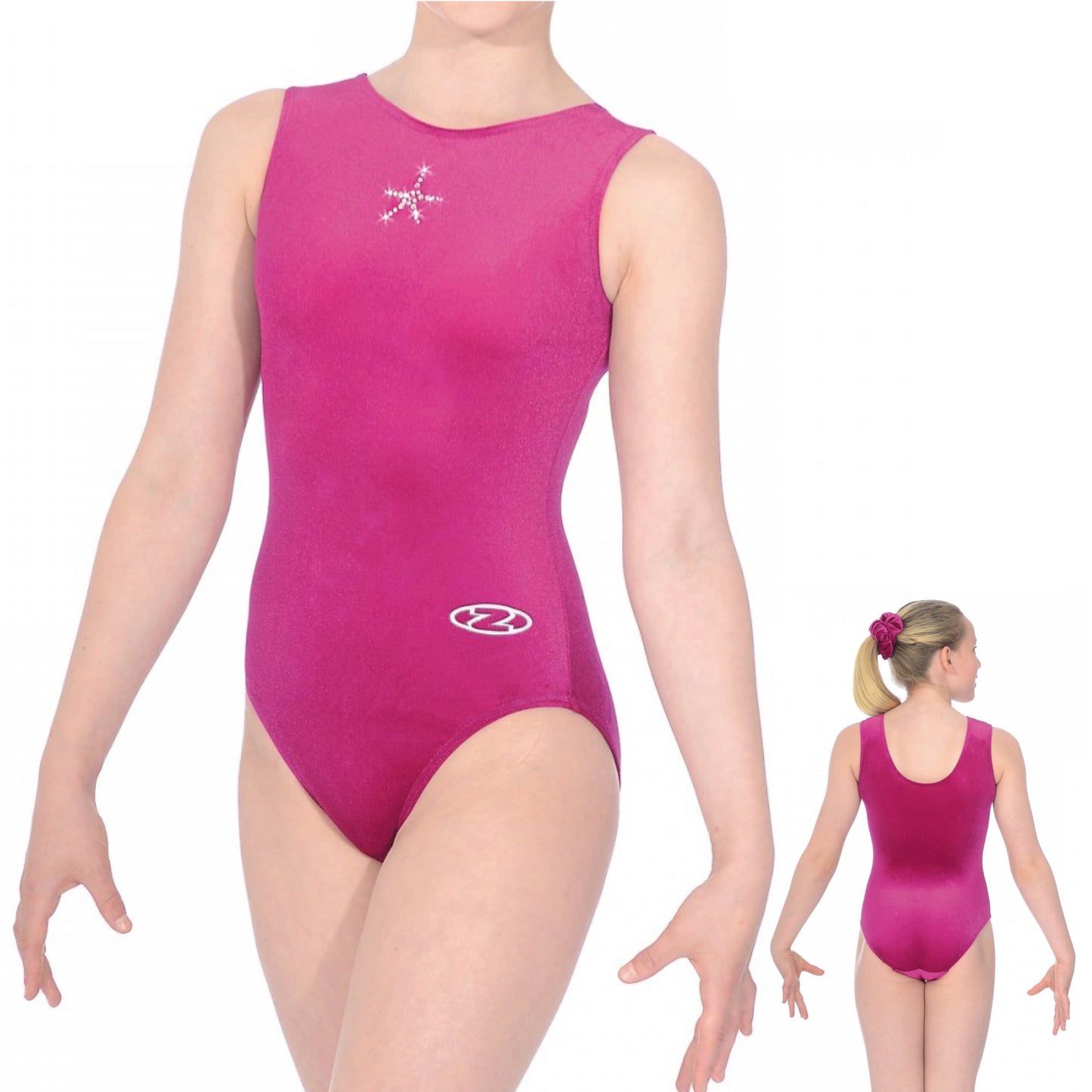 The Zone Sparkle Sleeveless Gymnastics Leotard Z103SPA