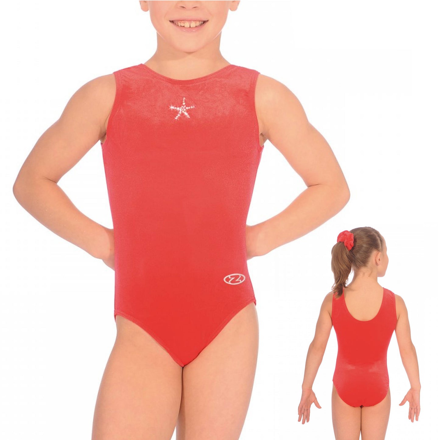 The Zone Sparkle Sleeveless Gymnastics Leotard Z103SPA