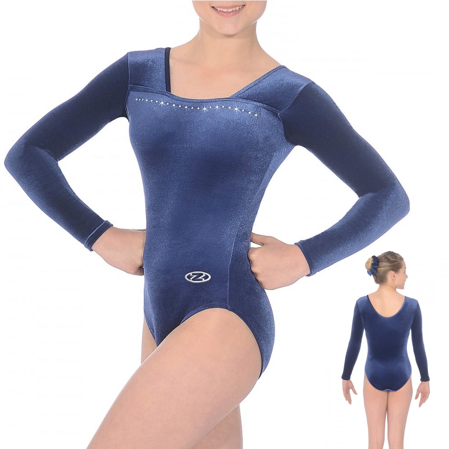 The Zone Sparkle Long Sleeved Gymnastics Leotard Z685SPA