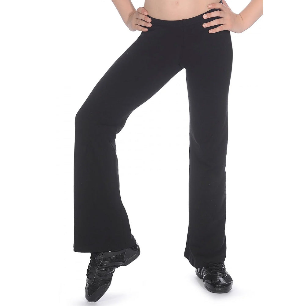 Roch Valley CTJAZZ Black Cotton/Lycra Bootleg Jazz Pants