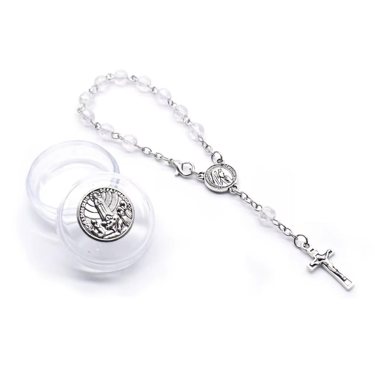 Catholic Religious Rosary Jesus Charm Bracelets Cross Colorful Imitation Gift