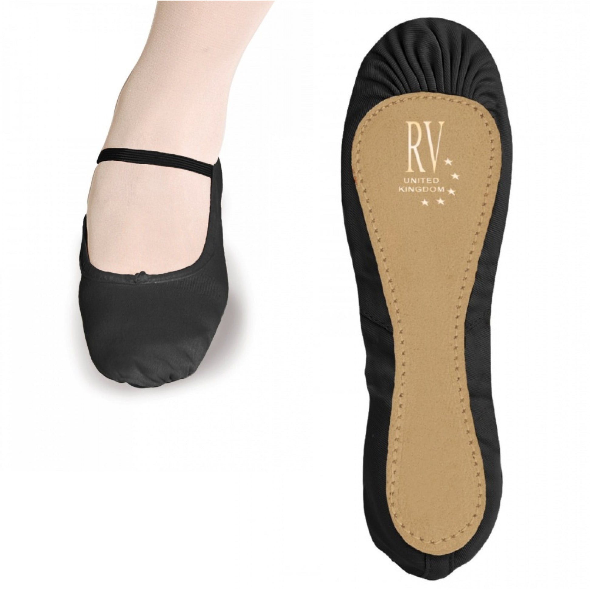 ROCH VALLEY STANDARD CANVAS BALLET SHOE BLACK – Parkers Online Ltd